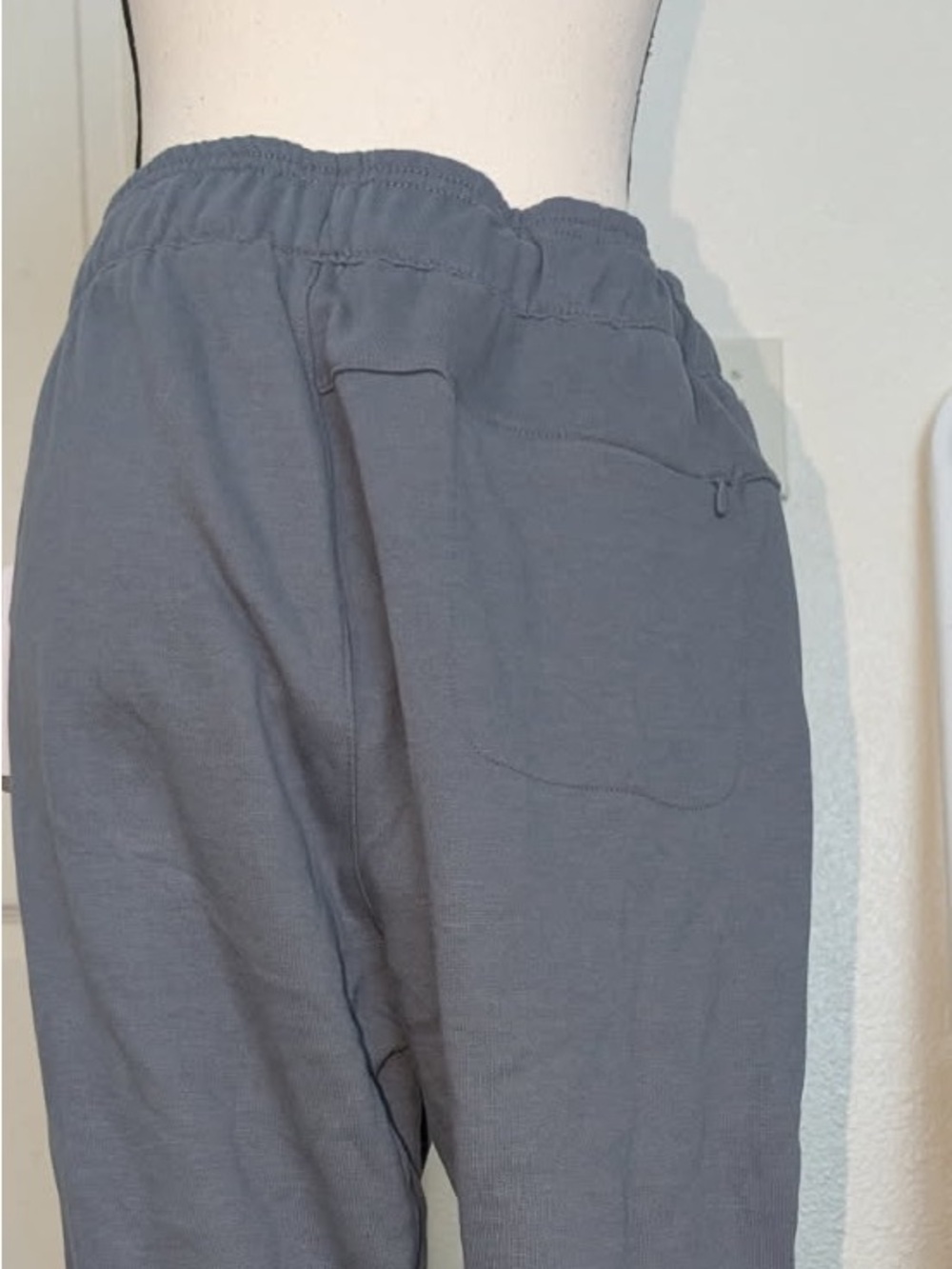 Apana Gray Elastic Waist Casual Pants